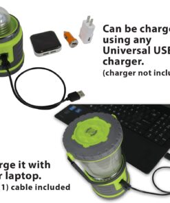 Tough Light LED Rechargeable Lantern - 200 Hours of Light Plus a Phone Charger for Hurricane, Emergency or Camping, Long Lasting Battery- Free 2 Year Warranty Yellow 23 71xX1TeCqjL