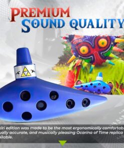 Songbird Ocarina of Time Replica - Ocarina Musical Instrument with Tutorial and Songs - Tuned in C with Crystal Clear High Notes 24 71xXCFL9SrL