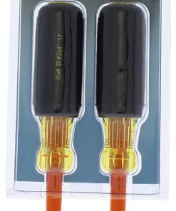 IDEAL Electrical 35-9305 Insulated Screwdriver Set (2 Piece) Orange, 4 in. Shaft Screwdrivers with Cushion-Grip Handles. Electrician Tool Kits Combo Pack 24 71xXFMWQn L