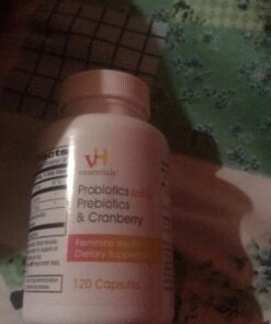 vH essentials Probiotics with Prebiotics and Cranberry Feminine Health Supplement - 120 Capsules (544-36) 120 Count 41 71xXGhCjxzL
