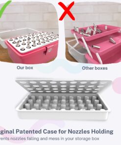 Alternative view of Cakebe Cake Cupcake Kit-68pcs Supplies and Cookie Decorating Kit with Piping Bags Frosting Icing Tip, 1, silver