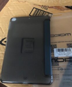 MoKo Case Fit New iPad Mini 5 2019/Mini 4 2015 (5th/4th Generation 7.9 inch), Slim Lightweight Smart Shell Stand Cover with Translucent Frosted Back Protector, with Auto Wake/Sleep,Space Gray Space Gray 37 71xXXT5BHL