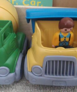 Green Toys Construction Vehicle Set, 3-Pack - Pretend Play, Motor Skills, Kids Toy Vehicles. No BPA, phthalates, PVC. Dishwasher Safe, Recycled Plastic, Made in USA. 33 71xYu6jRoL