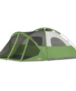 Alternative view of Coleman Evanston Screened Camping Tent, 6/8 Person Weatherproof Tent with Roomy Interior Includes Rainfly, Carry Bag, Easy Setup and Screened-In Porch 8-person Dome Tent