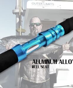 Fiblink Saltwater Graphite Jig Jigging Spinning Fishing Rod Deep Sea Jig Pole 6',Heavy,80-120lbs Spinning-1 Piece 10 71xZSYx5pRL