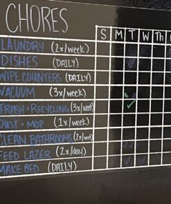Chore Board | 12x17 Magnetic Dry Erase Chore Chart Reward Chart for Kids and Adults with 4 Dry Erase Markers | Chore Chart for Kids Multiple Kids 12" x 16" Responsibility Chore Chart 23 71xZdSssiL