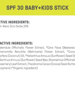 Raw Elements Baby + Kids SPF 30 Organic Sunscreen Lotion Stick Non-Nano Zinc Oxide, Reef-Safe, Cruelty-Free, Gentle and Moisturizing, Zero Waste Tube, 1oz 8 71xaWgRHw5L