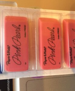 Paper Mate Pink Pearl Erasers, Large, 3 Count 31 71xaaxhvwwL