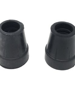 PCP Replacement Cane Tips, 3/4 inch / 1.9 cm Diameter (Gray, Two Tips), Black, 3/4-Inch Diameter 18 71xb8z6CRBL