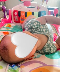 Fisher-Price Baby Gift Set Deluxe Kick & Play Piano Gym & Maracas,Playmat & Musical Toy with Smart Stages Learning Content plus 2 Rattles (Amazon Exclusive) Kick N Play Pink + Maracas 20 71xbJ7EavhL