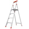 Little Giant Ladder Systems Flip N Lite 6 Foot 300 Pound Capacity Aluminum Lightweight Slim Stepladder Ladder 4 71xbXa4AunL