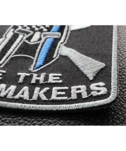 Blessed are The Peacemakers Thin Blue Line Patch - 3.5x3.75 inch Embroidered Iron on Patch Law Enforcement 11 71xbdsAq VL