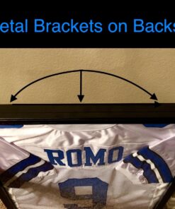 Jersey Display Frame Case Lockable, Large Sport Jersey Shadow Box with 98% UV Protection Acrylic and Hanger for Baseball Basketball Football Soccer Hockey Sport Shirt and Uniform (Black Finish) Black Finish 40 71xcLfCDowL