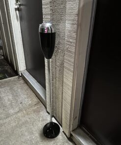 CO-Z Adjustable Ashtray, Smokeless Odorless Indoor Outdoor Floor Standing Ash Tray with Lid for Home Patio Cigarettes Ash Butt Disposal, Windproof Balcony Ashtray in 20", 27.5", 35" Heights, Black 27 71xcOviOTGL