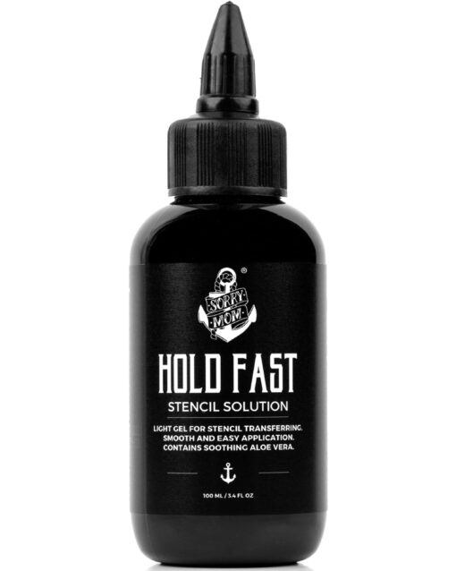 Sorry Mom Tattoo Stencil Gel Solution - Tattoo Transfer Gel for Clear, Dark Stencils - HOLD FAST Tattoo Stencil Transfer Gel for Tattooing - Tattoo Gel & Tattoo Supplies Made by Professionals (3.4 oz) 3.4 Fl Oz / 100 ml