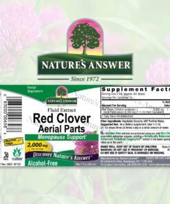 Nature's Answer Alcohol-Free Red Clover Extract Supplement, 1-Fluid Ounce | Natural Mood Support | Hormone Balance for Women | Menopausal Support 9 71xcuZW0T1L