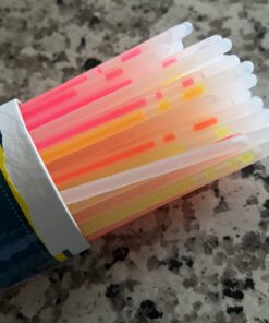 Glow Sticks Bulk Party Favors 100pk - 8" Glow in the Dark Party Supplies, Light Sticks for Neon Party Glow Necklaces and Bracelets for Kids or Adults 100 Pack 54 71xfGPYKUsL