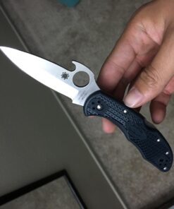 Spyderco Delica 4 Lightweight Signature Folding Knife with 2.90" Saber-Ground Steel Blade and Emerson Opener - Plainedge - C11PGYW 34 71xfJOBf5jL