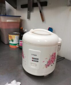 Tiger JAZ-A18U-FH 10-Cup (Uncooked) Rice Cooker and Warmer with Steam Basket, Floral White 16 71xfRW8 n4L