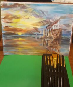 MyArtscape Pocket Paint Brush Set - 7 Artists' Paintbrushes for Watercolor, Acrylic and Oil Painting - Set 1 - Quality Art Supplies Pocket Paint Brushes 001 21 71xfVGmXWTL