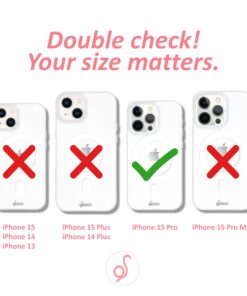 Sonix | Compatible with MagSafe iPhone 15 Pro | 10ft Drop Tested | Clear 13 71xfdMPO1WL