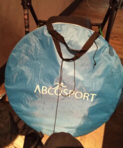 Abco Small Pop Up Tent and Automatic Instant Portable Cabana Beach Small Tent - 2 Person Pop Up Tent - 2 Doors Emergency Tent - Water-Resistant, UV Protection Sun Shelter with Carrying Bag (Sky Blue) 44 71xfvfSmSbL