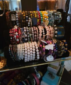 Plixio Velvet Bracelet Holder with Three Tier Rack- Bracelet Stand for Jewelry Organization and Display 34 71xgCBRT7AL