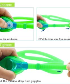 VETOKY Kids Swim Goggles, Pack of 2 Anti Fog Swimming Goggles UV Protection Clear No Leaking for Child and Youth Ages 3-12 Blue+green 10 71xgNATXaAL