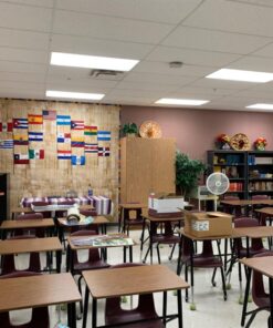 Fadeless Bulletin Board Paper, Fade-Resistant Paper for Classroom Decor, 48” x 50’, Weathered Wood, 1 Roll 4-Feet by 50-Feet 32 71xgNaf0O3L