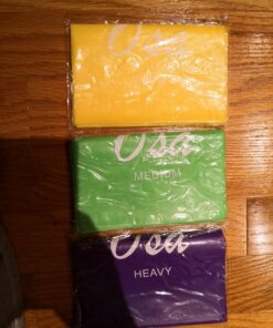 Resistance Band Set, 3 Pack Latex Exercise Bands with 3 Levels, Skin-Friendly Elastic Workout Bands for Core Exercise, Physical Therapy, Yoga, Pilate (3) 16 71xh3KazQL