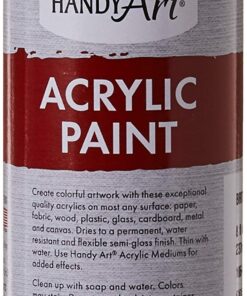 Handy Art 8 Color - 8 Oz Primary Acrylic Color Paint Set, Assorted 16 71xhD3PG8RL