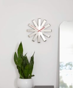 Umbra Ribbon Wall Clock Stainless-steel 29 71xhq1pHhQL