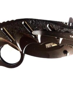 Snake Eye Tactical Everyday Carry Spring Assist Style Folding Pocket Knife EDC (Black) Black 27 71xhw28H04L