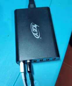 Key Power Quick Charge 3.0 Wall Charger, 60W 6-Port USB Fast Charger Desktop Charging Station for iPhone/PRO MAX/XS Max/XR/X/8/7/Plus, iPad Pro/Air 2/Mini, Galaxy S10/S9/S8/S7/Plus HTC and More 48 71xiFhwIfL