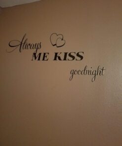 Wall Stickers,Ikevan Always Kiss Me Goodnight Wall Sticker PVC Decal Home Bedroom Living Room TV Setting Wall Sticker Romance Home Decoration 57x42cm 35 71xjLAq7WgL