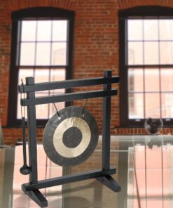 Alternative view of Woodstock Wind Chimes for Meditation, Yoga, Classrooms, Offices for Awareness, Relaxation, Home Decor 12" Desk Gong Christmas/Hanukkah Gifts (WDG) Black/Bronze