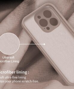 bicol Compatible with iPhone 15 Pro Max Case with Screen Protector,Enhanced Camera Lens Protection,Soft Liquid Silicone Protective Cover,Slim Fit Protective Phone Case 6.7" Light Brown iPhone 15 Pro Max 6.7" Nice Light Brown 12 71xk MNnm6L