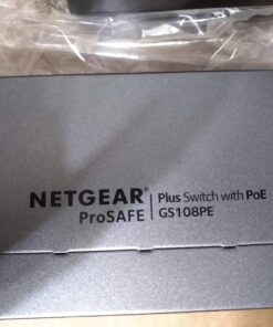 NETGEAR 8-Port PoE Gigabit Ethernet Plus Switch (GS108PEv3) - Managed, with 4 x PoE @ 53W, Desktop or Wall Mount, and Limited Lifetime Protection 8 port | 4xPoE 53W, Managed 22 71xkZT6 BxL