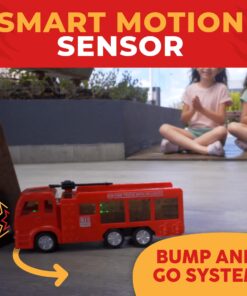 WolVolk Electric Firetruck - Unstoppable Adventure with Stunning 3D Lights and Sirens Fire Truck Toys for 3 Year Old Boys 19 71xlc OziKL