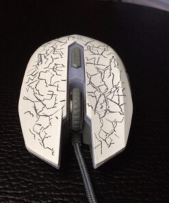 VersionTECH. Wired Gaming Mouse, Computer Mouse Ergonomic Mice with 7 LED Lights RGB Backlit, 6 Programmable Buttons, 4 Adjustable DPI for Laptop PC Gamer Desktop Chromebook Mac Games-White white 40 71xlgFfAU7L