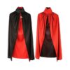 IDS Halloween Cloak Unisex Adult 140cm Long Black Red Vampire Dracula Villian Goth Magician XL Reversible Cosplay Cape 10 71xlhlF08L