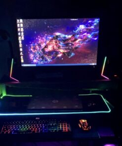 Rii Gaming Keyboard and Mouse Combo,LED Rainbow Backlit USB Wired Computer Keyboard 104 Key,Spill-Resistant Design,Ergonomic Wrist Rest Keyboard Mouse Set for Windows PC Gamer. Black 22 71xn8roRigL