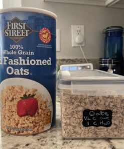 ME.FAN 6 Set 3.2L Food Storage Containers, Spaghetti Containers Airtight Horizontal Storage/Pasta Containers Kitchen Pantry Organization Canisters with 24 labels & Pen - Black Black-6 X 3.2L 41 71xnJyqsfWL 1