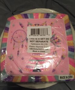 Pink Tribal Boho Girl Birthday Party Supplies Set Plates Napkins Cups Tableware Kit for 16 19 71xnwGJeOcL