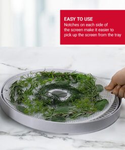 NESCO LM-2-6 Round Plastic Mesh 13 1/2" Clean-A-Screens, for Dehydrators, (Pack of 2) 17 71xoUf0jzvL