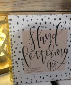 Hand Lettering 101: A Step-by-Step Calligraphy Workbook for Beginners (Gold Spiral-Bound Workbook with Gold Corner Protectors) (Modern Calligraphy) 31 71xpMZiBWbL