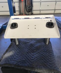 Five Oceans Boat Cutting Board, Fillet Table for Boat, Bait Table Premium Line, Rod Holder Mount, with Knife Slot, Plier Storage, Slotted Table Back, for Pontoon, Fishing Boats, Bass Boats - FO3936 22 71xqBOyUeFL