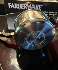 Farberware Classic Stainless Steel Sauce Pan/Saucepan with Lid, 1 Quart, Silver,50000,11.2"D x 6.3"W x 4.4"H Saucepot w/ Regular Lid (1 Quart) 48 71xqEfMToUL