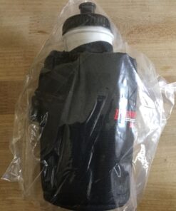 Bushwhacker Shasta Black - Insulated Bike Water Bottle Holder w/ 20 oz. BPA Free Bottle - Two Point Bicycle Frame & Handlebar Attachment w/Belt Loop No Screws Hardware Required Cycling 31 71xqP7hpwvL