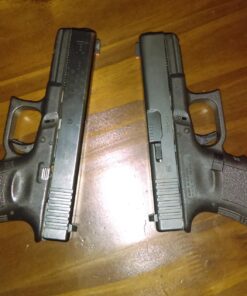 AmeriGlo Combative Application Pistol Sight fits Glock 17,19,22,23,24,26,27,33,34,35,37,38,39, Green/Orange 19 71xqsg12XkL